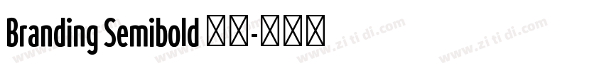 Branding Semibold 半粗字体转换